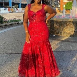 Red prom dress